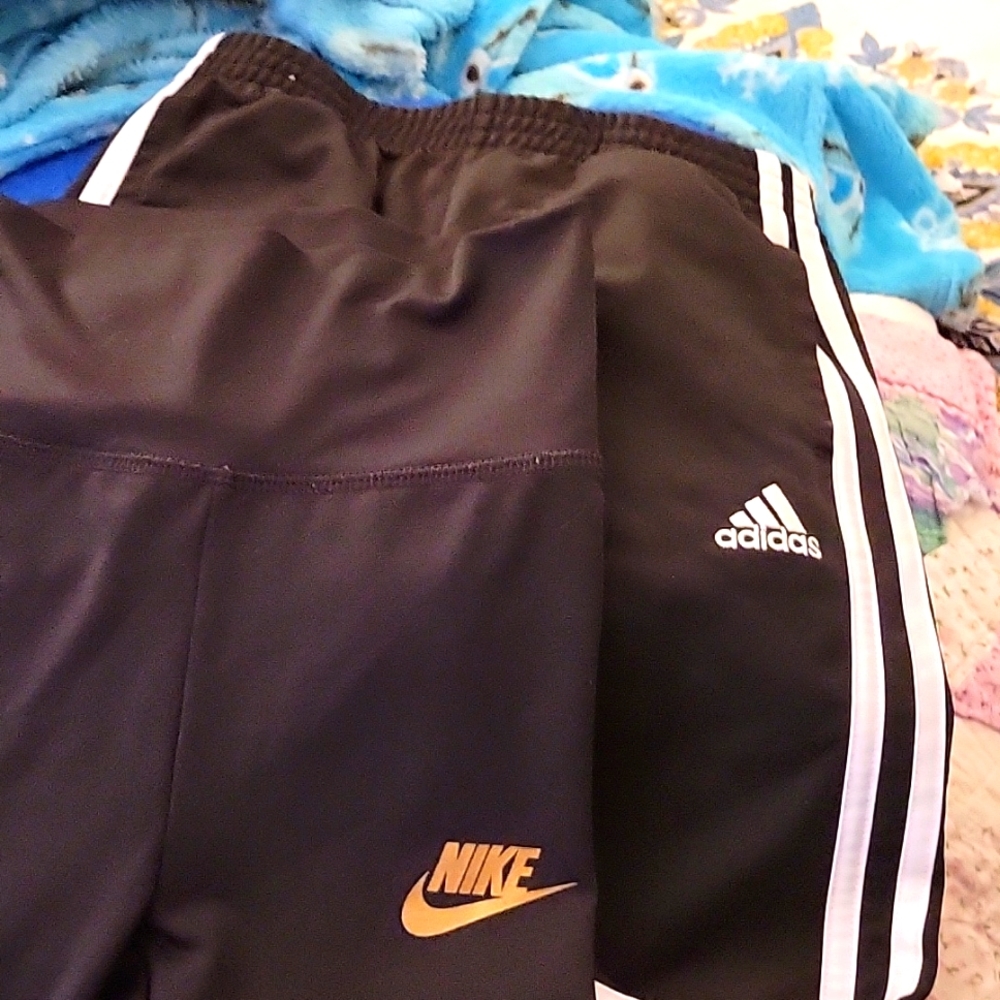 Worn one time Adidas jogging pant & Nike jogging pant, size 6 & 6x